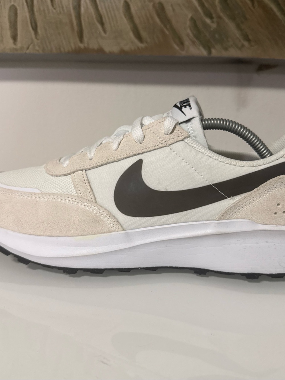 Nike Waffle Debut FJ4195-100 Men’s US 10.5 White Black Sneakers Athletic Shoes